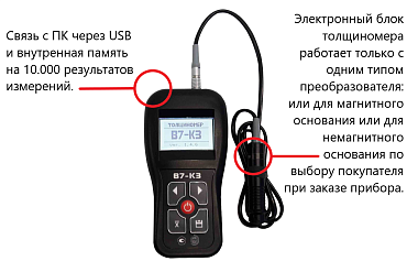 Толщиномер ВОСТОК-7 В7-К3