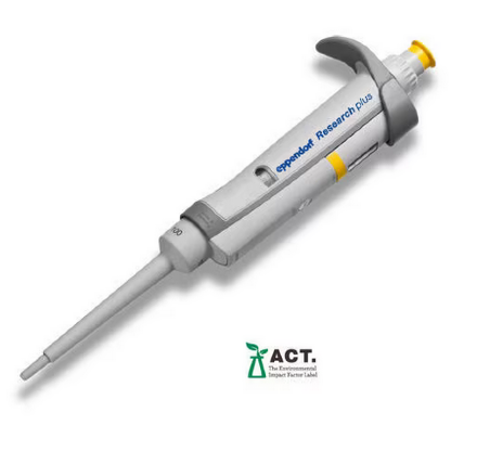 Дозатор Eppendorf Research plus G 10 - 100 мкл желтый 3123000047