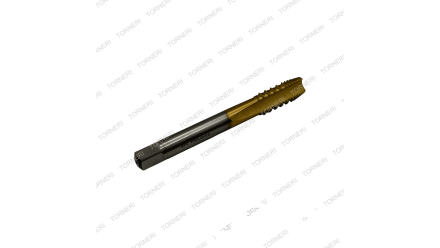Метчик машинно-ручной М10x1,5 шахматный с покрытием TiN HSS-E TORNERI