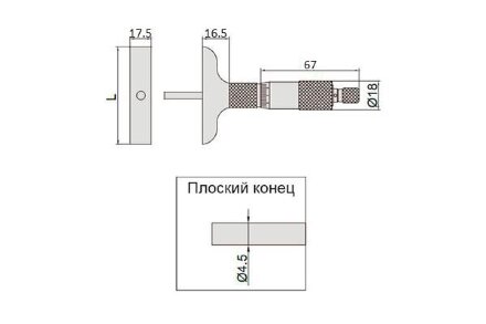 Глубиномер Intool ГМ 0-100 мм Тип 1