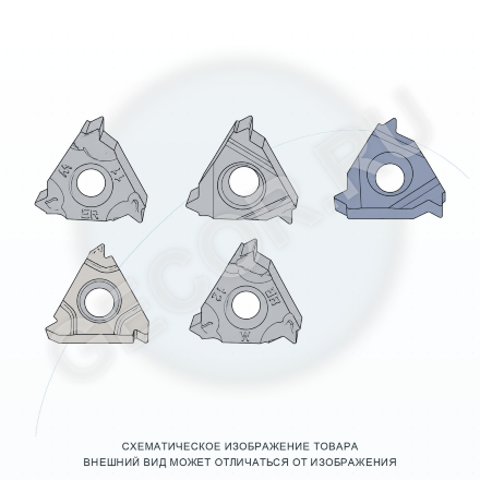 16ER11W MK910 пластина резьбовая твердосплавная, трубная резьба Whitworth 55°