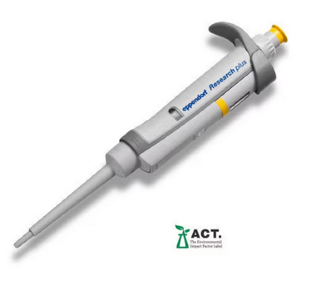Дозатор Eppendorf Research plus G 20 - 200 мкл желтый 3123000055