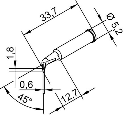 Жало паяльное Ersa 102SDLF18