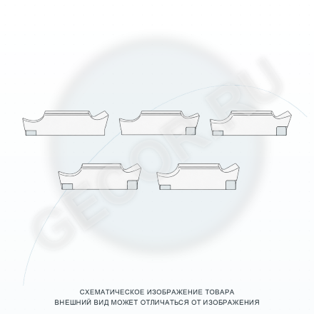 E-MGGN250-V-L CM930 пластина для отрезки и точения канавок