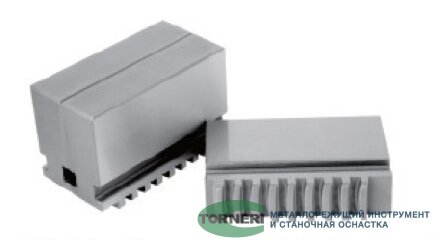 Кулачки сырые цельные к токарному патрону 160 мм 3 кулачка TORNERI