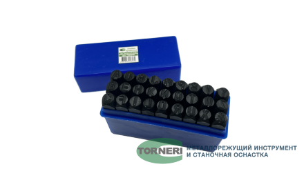 Клейма буквенные № 8, латинский шрифт TORNERI