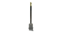 Фреза сферическая 4x8x75 мм z=4 ZrN HRC 68, твердосплавная, с цилиндрическим хвостовиком, по нержавеющей стали и титану TORNERI