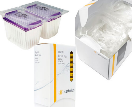 Наконечники Optifit, 100-5000 мкл, стерильные, 50 шт./уп., Sartorius 780305