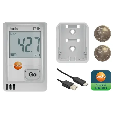 Логгер Testo 174 H USB-C белый с поверкой