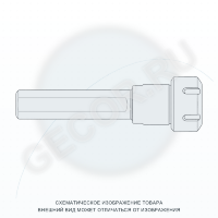 SL25-ER25-80L Цанговый патрон цилиндрический хвостовик, с лыской