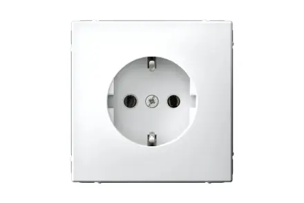 Розетка Systeme Electric ArtGallery Белый с заземлением, 16А, механизм