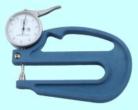 Толщиномер индикаторный стрелочный ТР с глубокой скобой  Intool 0-10 мм, 0.01 мм, 120 мм, ручной