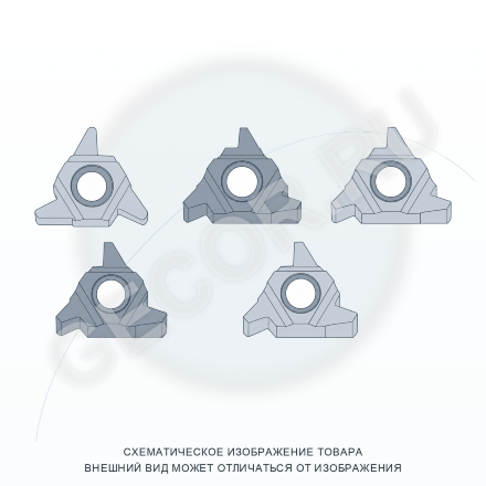 22UER6.0SAGE DM415 пластина резьбовая твердосплавная, Упорная резьба SAGE 30° DIN513