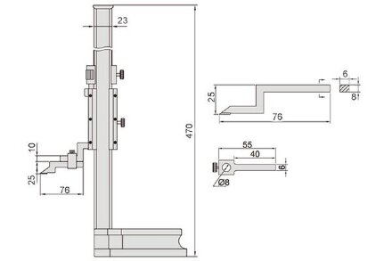 Штангенрейсмас нониусный INSIZE 1251-300
