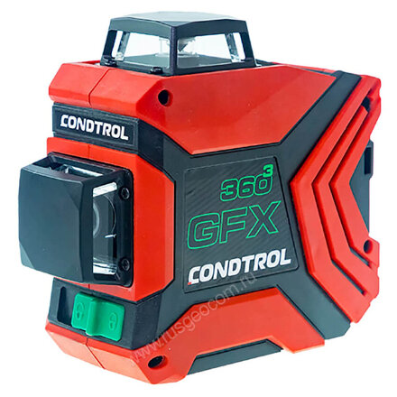 Лазерный уровень Condtrol GFX360-3 с калибровкой с зеленым лучом