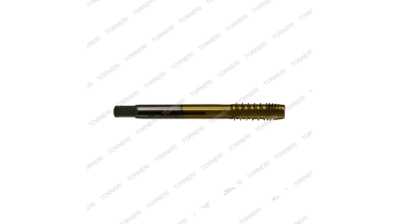 Метчик машинно-ручной М8x1,25 шахматный с покрытием TiN HSS-E TORNERI