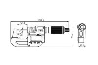 Микрометр цифровой МКЦ IP65 25-50 мм/1-2", 0.001 мм/0.0005" 4410-1110-A