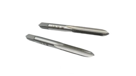 Набор метчиков дюймовых UNF 1/4" 28 нитей, 2 шт., 9ХС TORNERI