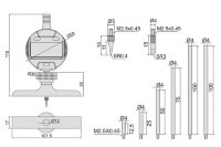 Глубиномер цифровой ГИЦ 0-300 мм, 12.7 мм, 0.01 мм 2141-202A