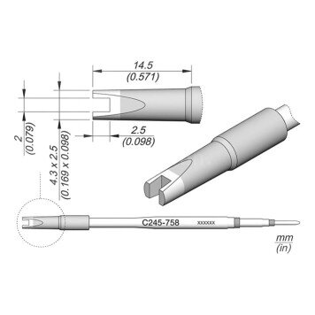 Наконечник JBC C245-758