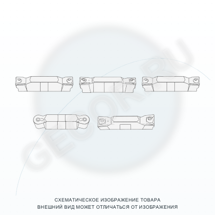 Пластина ITD4004-FG IS8025, для отрезки и точения канавок Intool